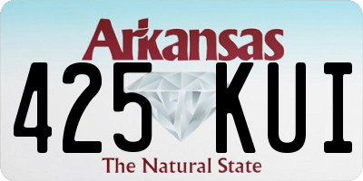 AR license plate 425KUI