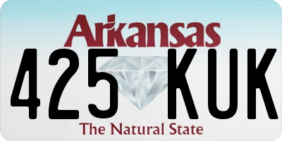 AR license plate 425KUK