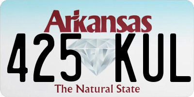 AR license plate 425KUL