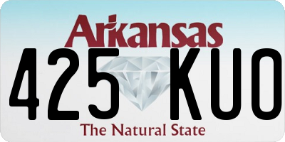 AR license plate 425KUO