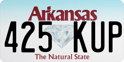 AR license plate 425KUP