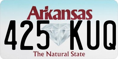 AR license plate 425KUQ