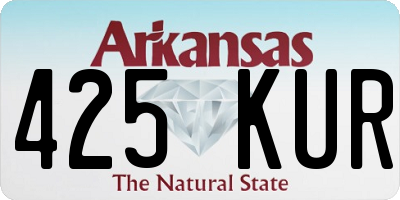 AR license plate 425KUR