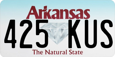 AR license plate 425KUS