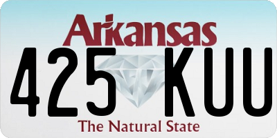 AR license plate 425KUU