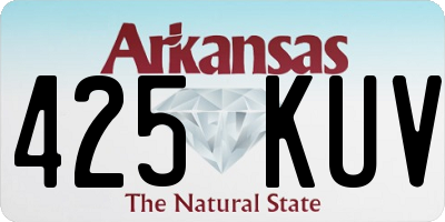 AR license plate 425KUV