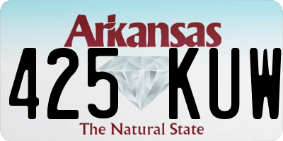 AR license plate 425KUW