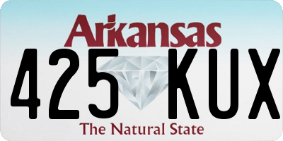 AR license plate 425KUX
