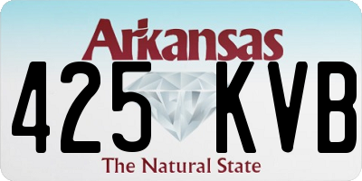 AR license plate 425KVB