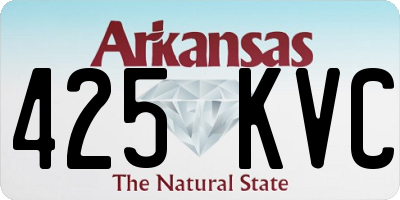 AR license plate 425KVC