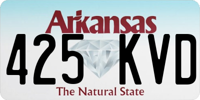 AR license plate 425KVD