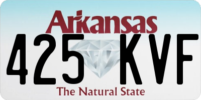 AR license plate 425KVF