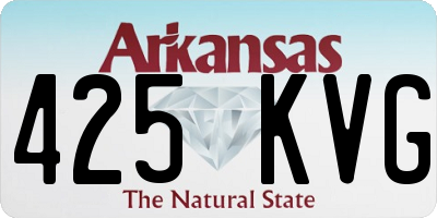 AR license plate 425KVG