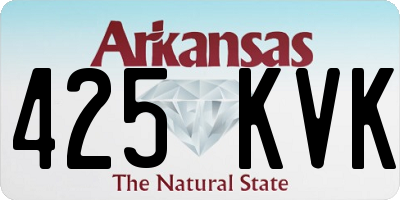 AR license plate 425KVK