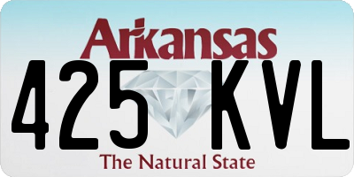 AR license plate 425KVL