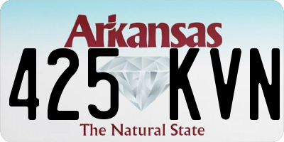AR license plate 425KVN