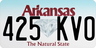 AR license plate 425KVO