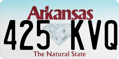 AR license plate 425KVQ