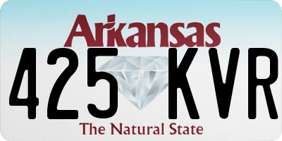 AR license plate 425KVR