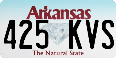 AR license plate 425KVS