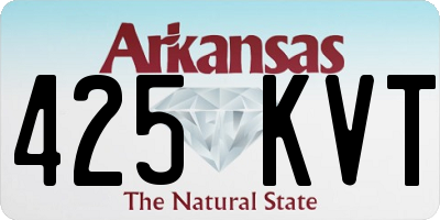 AR license plate 425KVT
