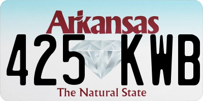 AR license plate 425KWB
