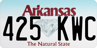 AR license plate 425KWC
