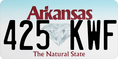 AR license plate 425KWF