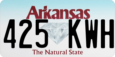 AR license plate 425KWH