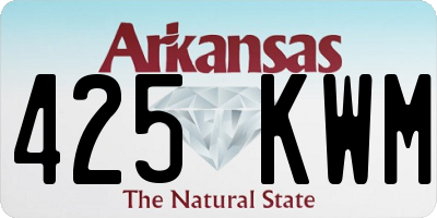 AR license plate 425KWM
