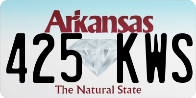AR license plate 425KWS