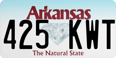 AR license plate 425KWT