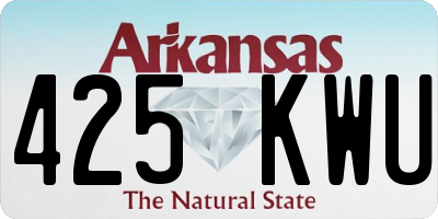 AR license plate 425KWU