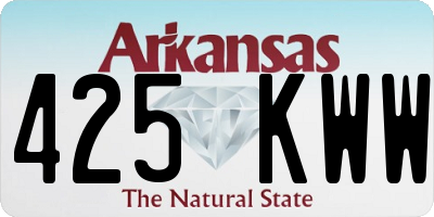 AR license plate 425KWW