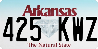 AR license plate 425KWZ