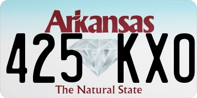 AR license plate 425KXO