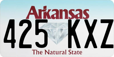 AR license plate 425KXZ