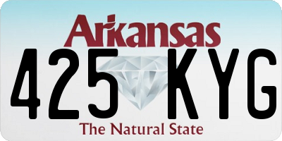 AR license plate 425KYG