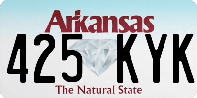 AR license plate 425KYK