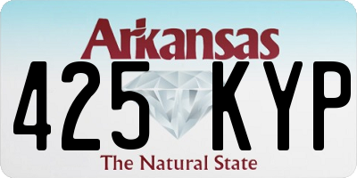AR license plate 425KYP