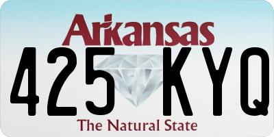 AR license plate 425KYQ