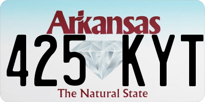 AR license plate 425KYT