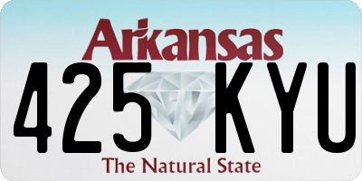 AR license plate 425KYU
