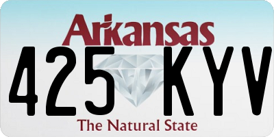 AR license plate 425KYV
