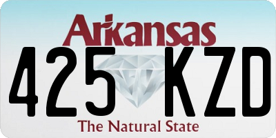 AR license plate 425KZD