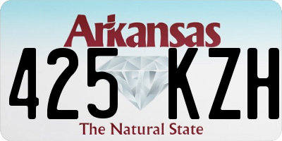 AR license plate 425KZH