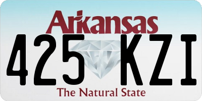 AR license plate 425KZI
