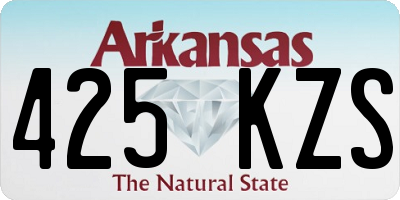 AR license plate 425KZS
