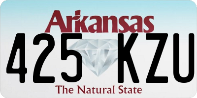 AR license plate 425KZU