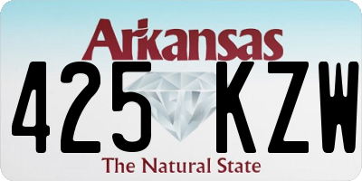 AR license plate 425KZW